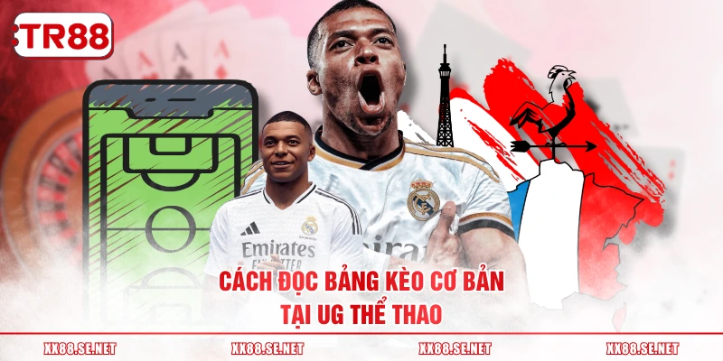 Cách đọc bảng kèo cơ bản tại UG thể thao