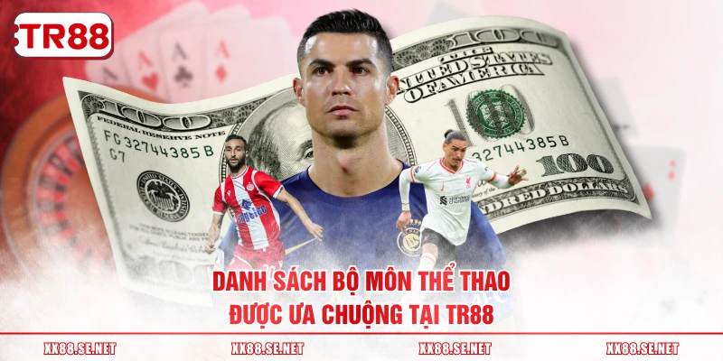 Danh sách bộ môn thể thao được ưa chuộng tại TR88