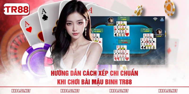 Hướng dẫn cách xếp chi chuẩn khi chơi bài Mậu Binh TR88